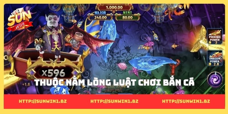 Thuộc nằm lòng luật chơi bắn cá